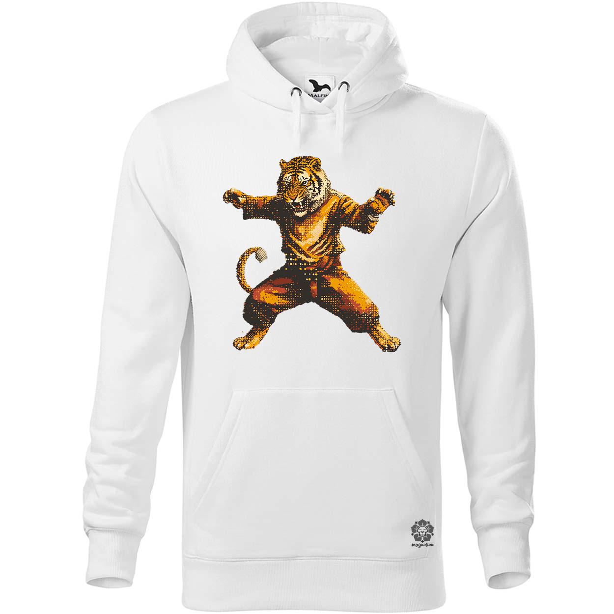 Pixelart kung fu tigris v1 egyedi  pulóver 