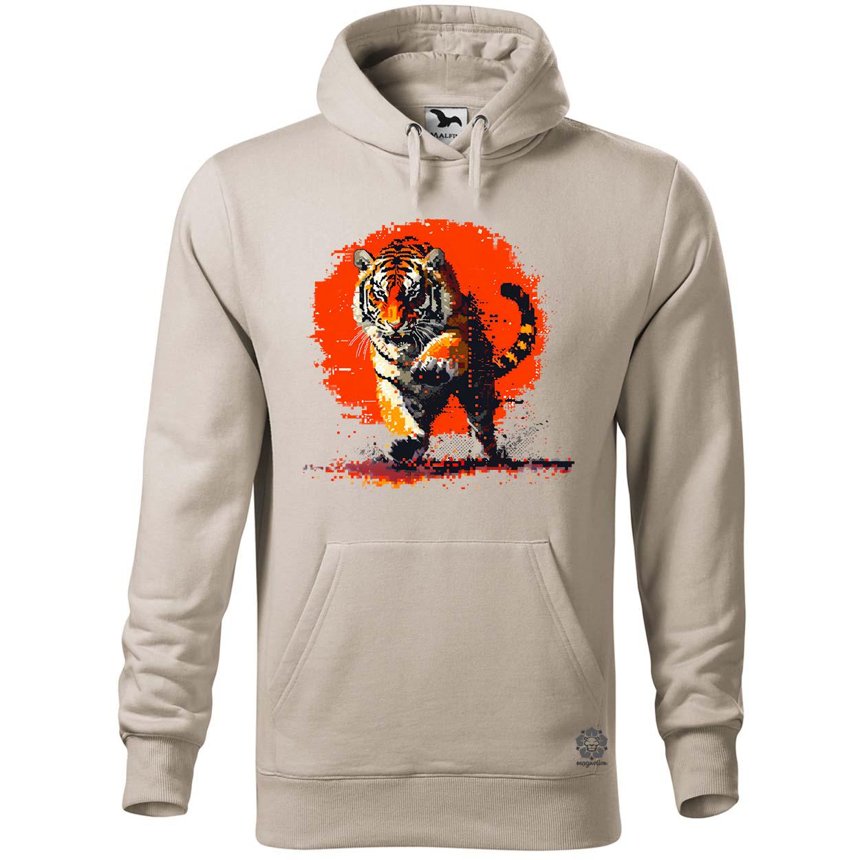 Pixelart kung fu tigris v2 egyedi  pulóver 