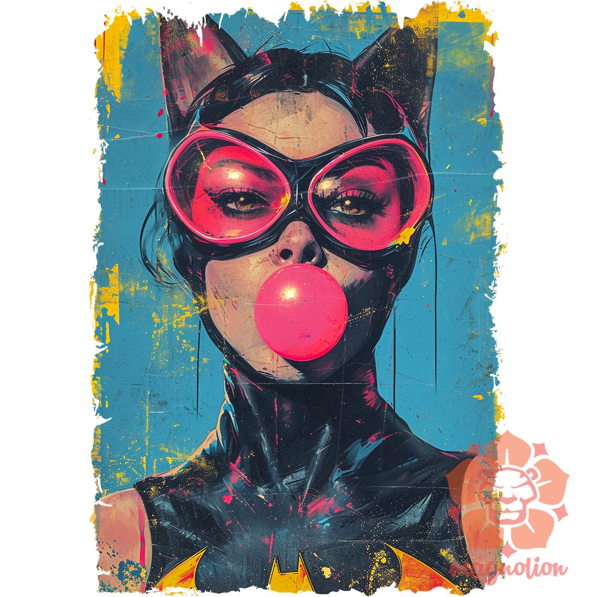 Popart macskanő v1 egyedi  pulóver 