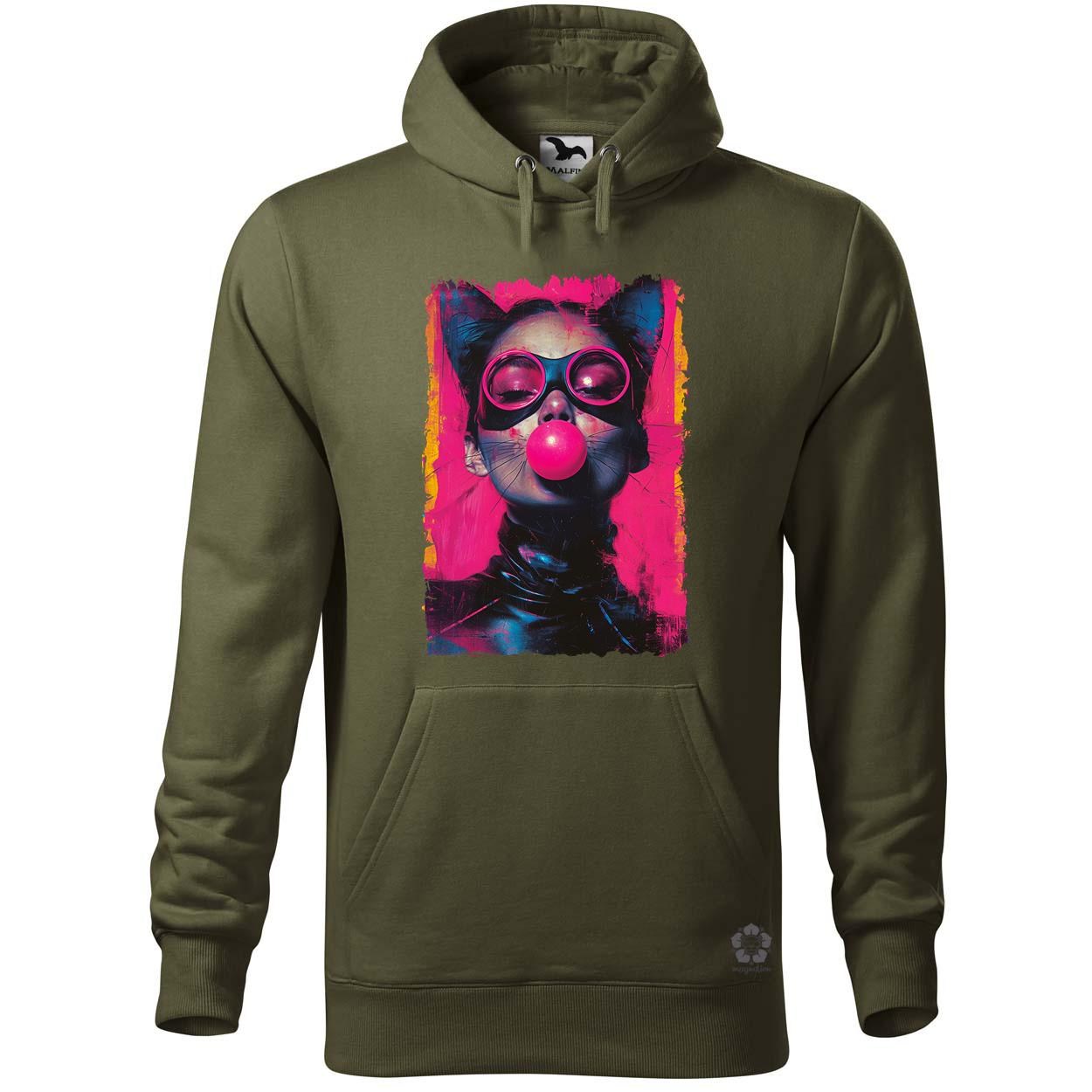 Popart macskanő v7 egyedi  pulóver 
