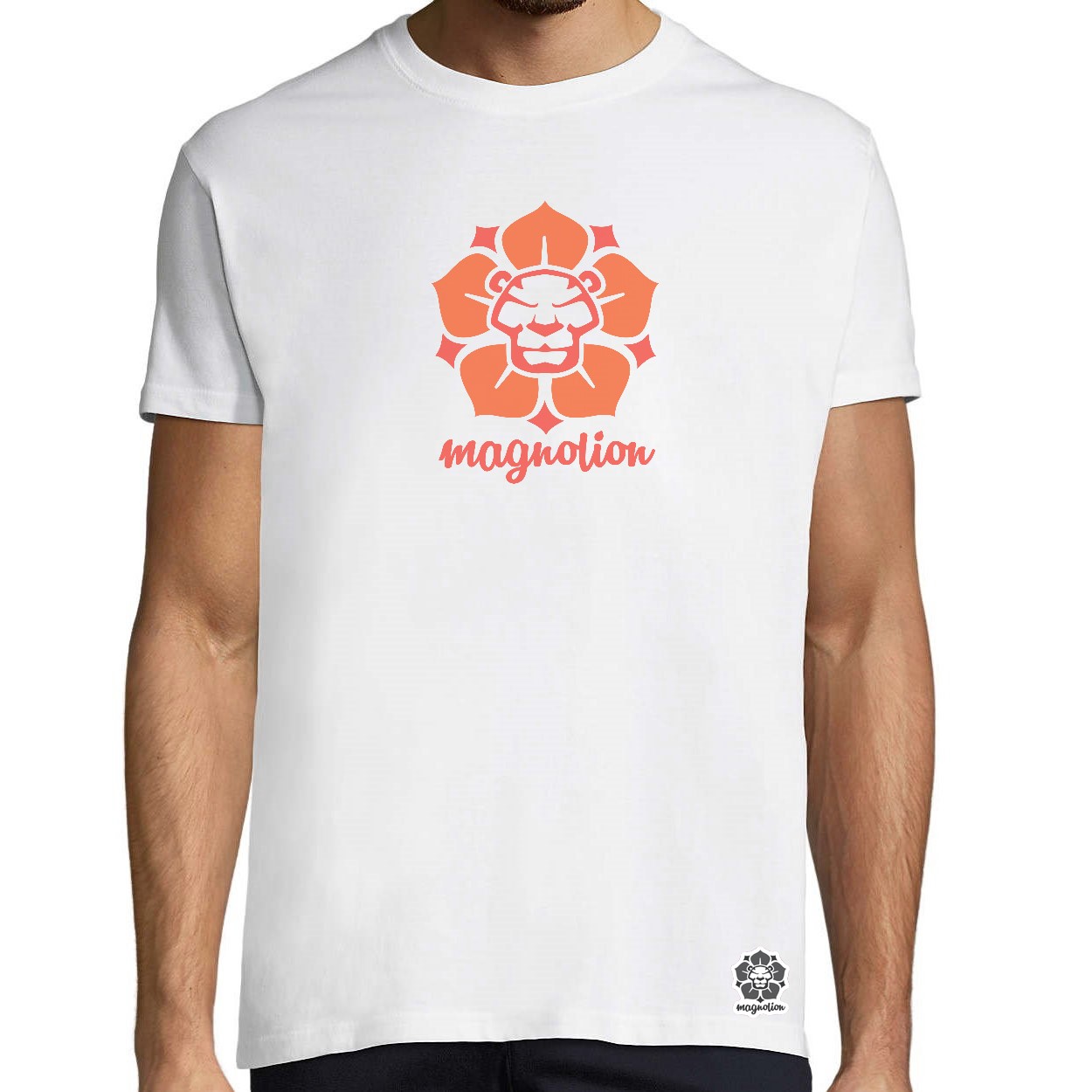 Magnolion narancs egyedi póló 