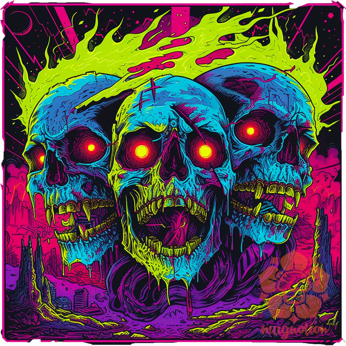 Deathcore metal v3 egyedi póló 