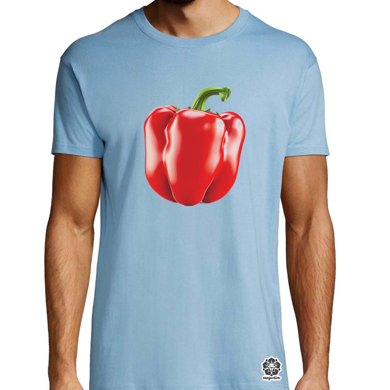 Piros édes paprika egyedi póló 