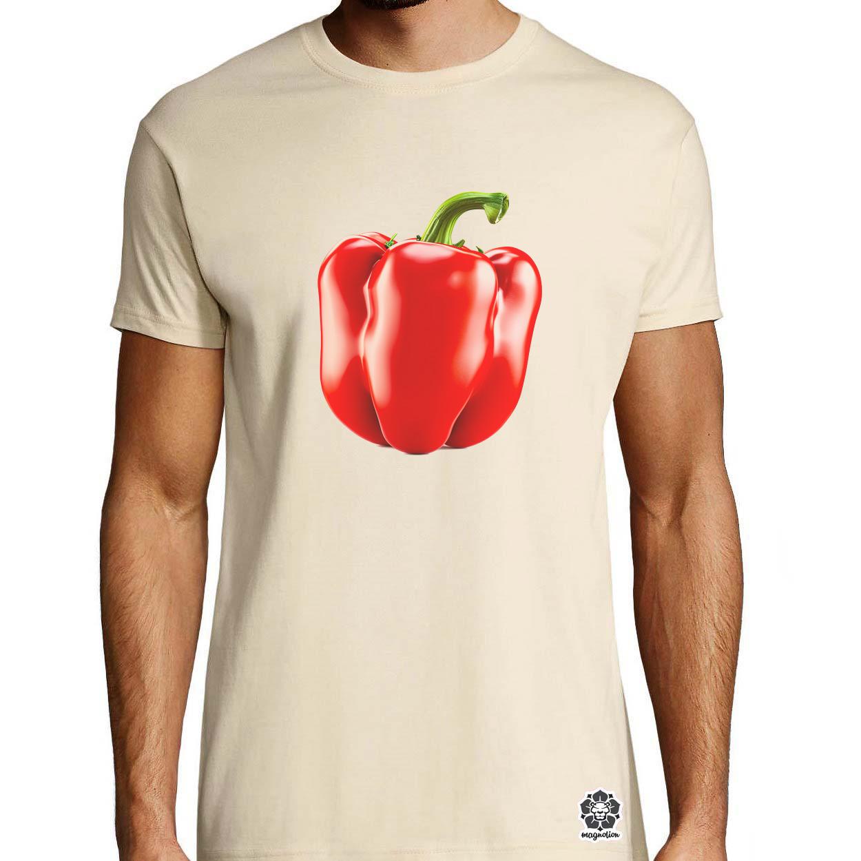 Piros édes paprika egyedi póló 