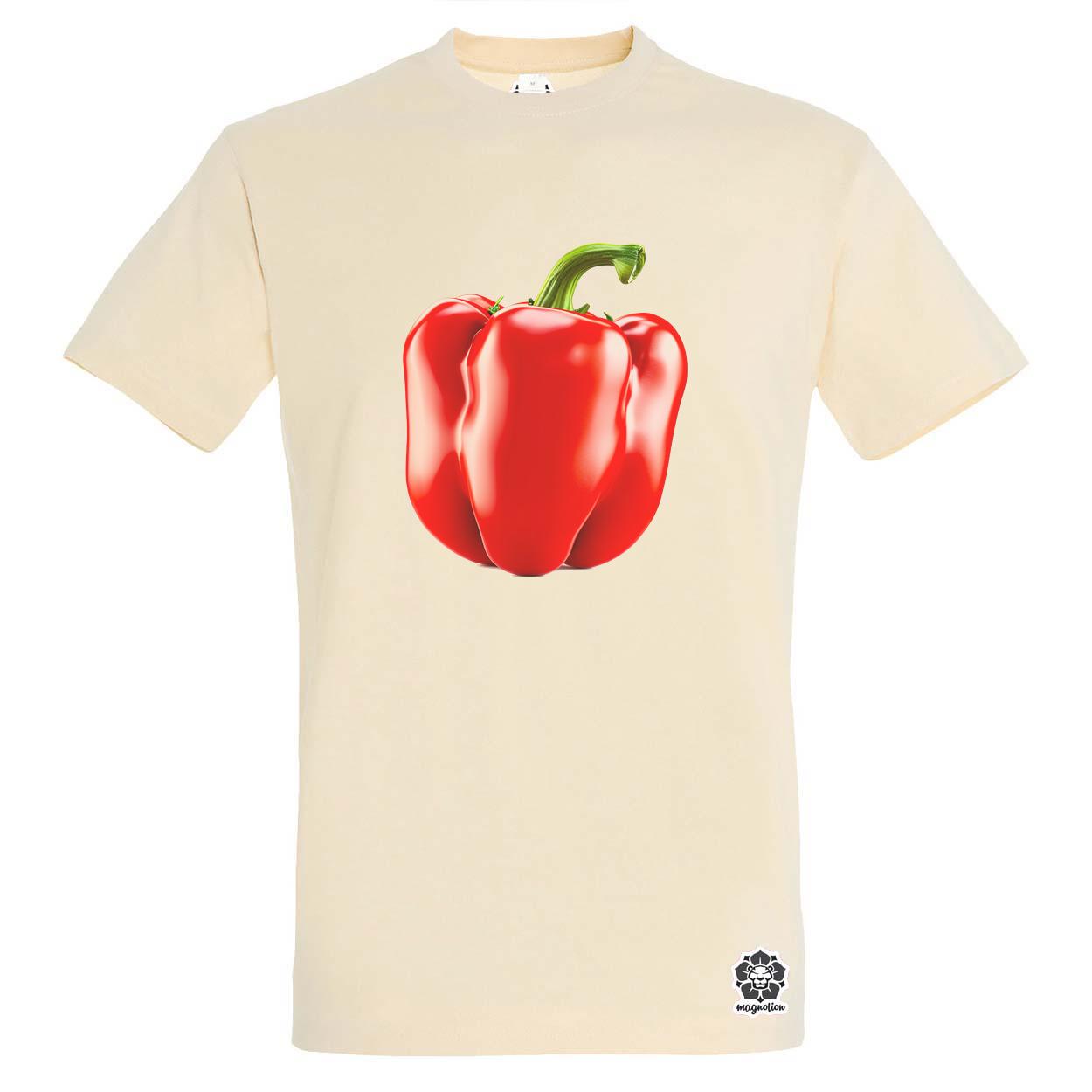Piros édes paprika egyedi póló 
