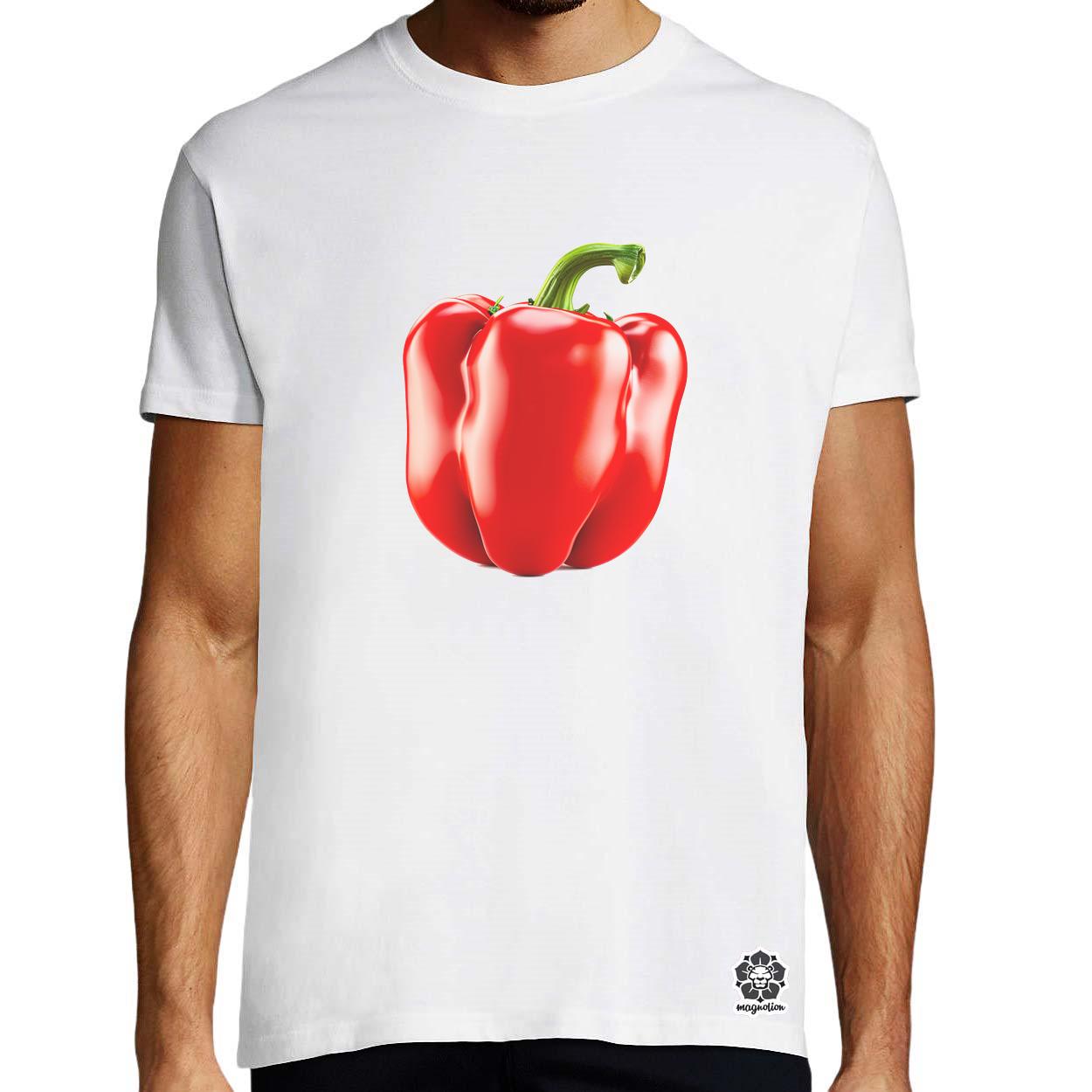 Piros édes paprika egyedi póló 