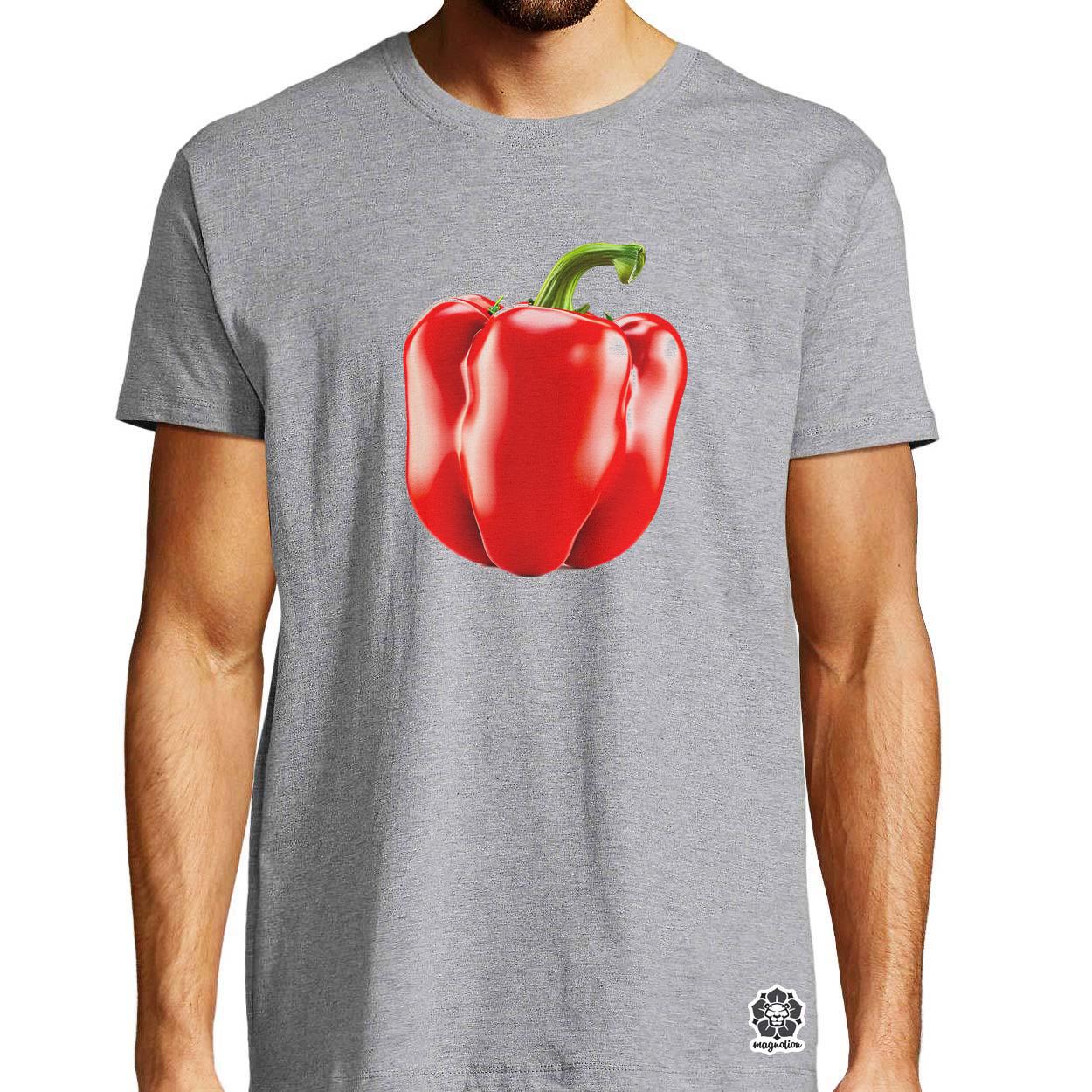 Piros édes paprika egyedi póló 