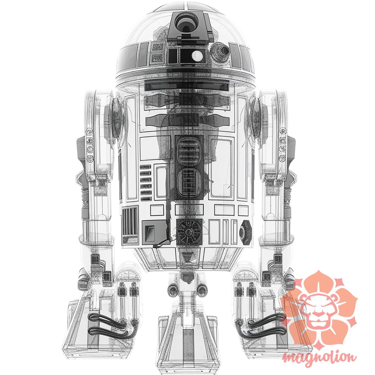 R2-D2 röntgen v3 egyedi póló 