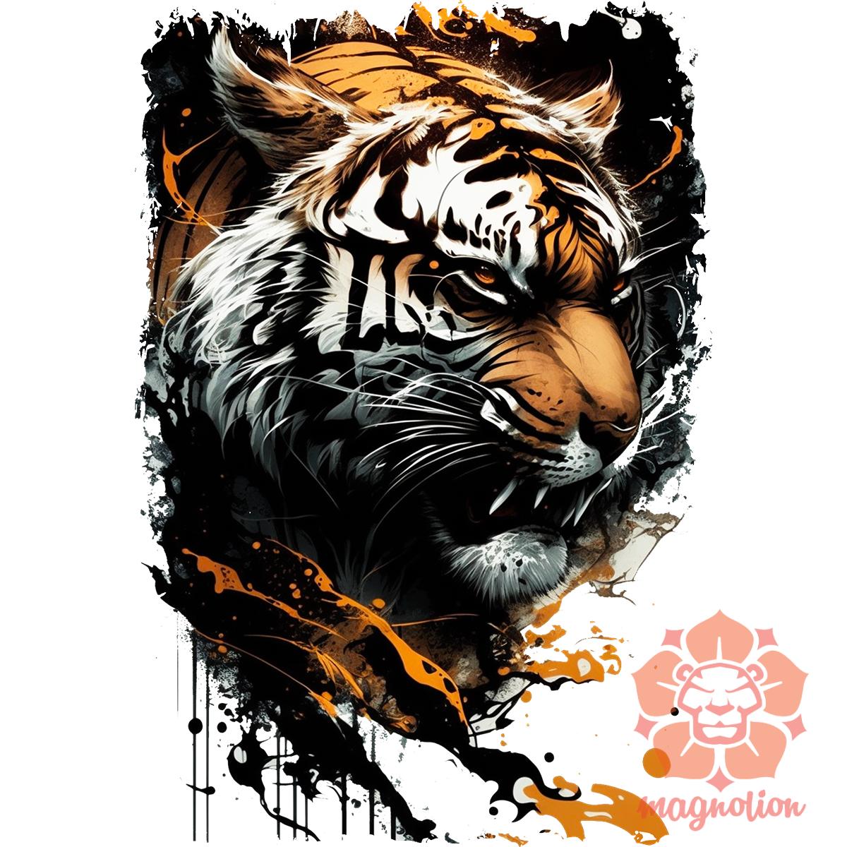Tigris fantázia v1 egyedi póló 