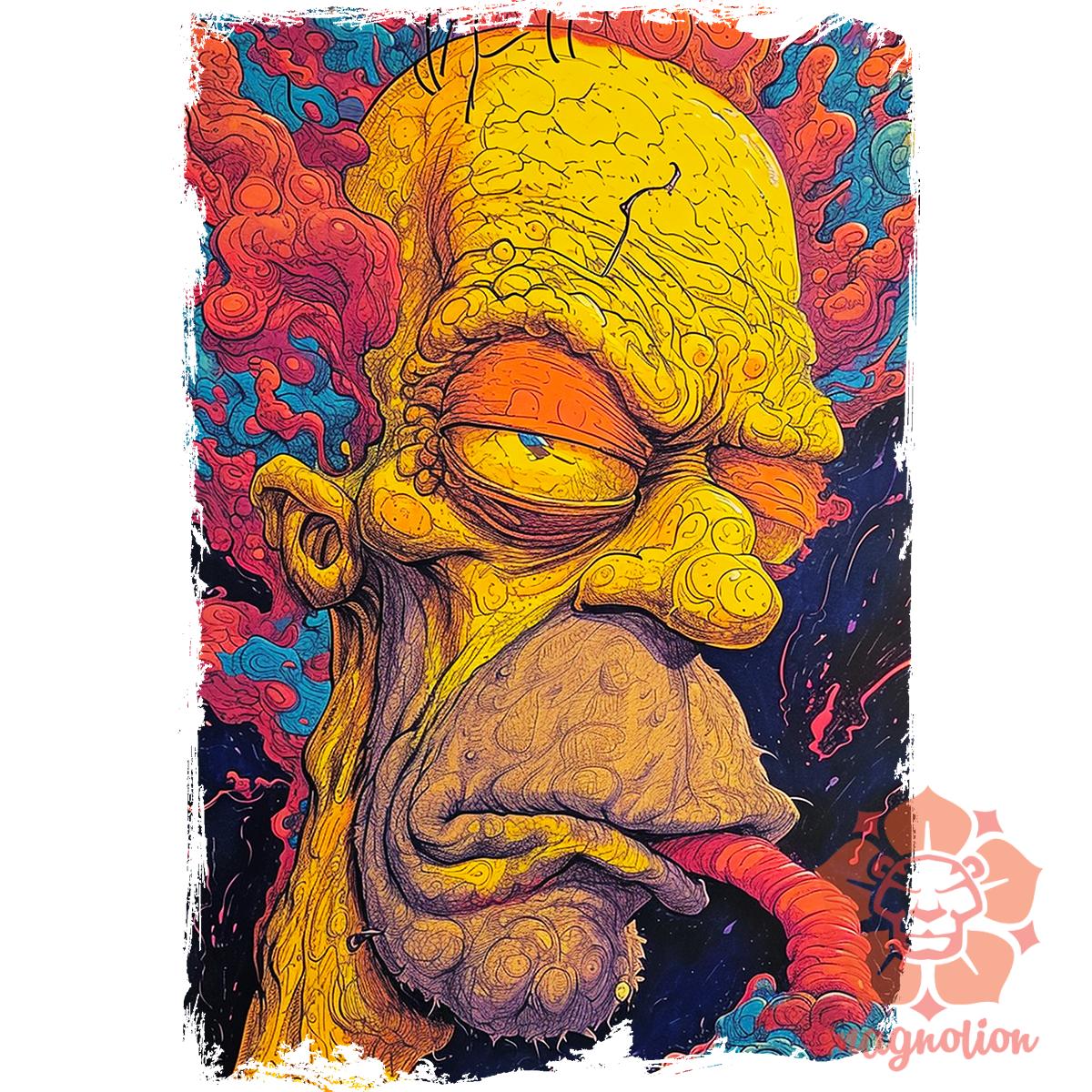Homér fanart v1 egyedi  pulóver 