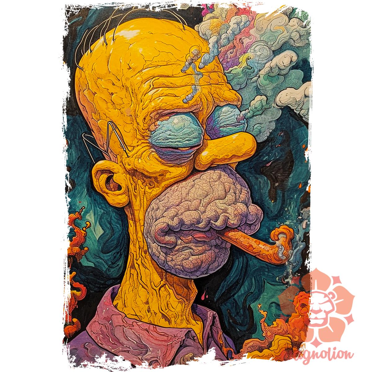 Homér fanart v2 egyedi  pulóver 
