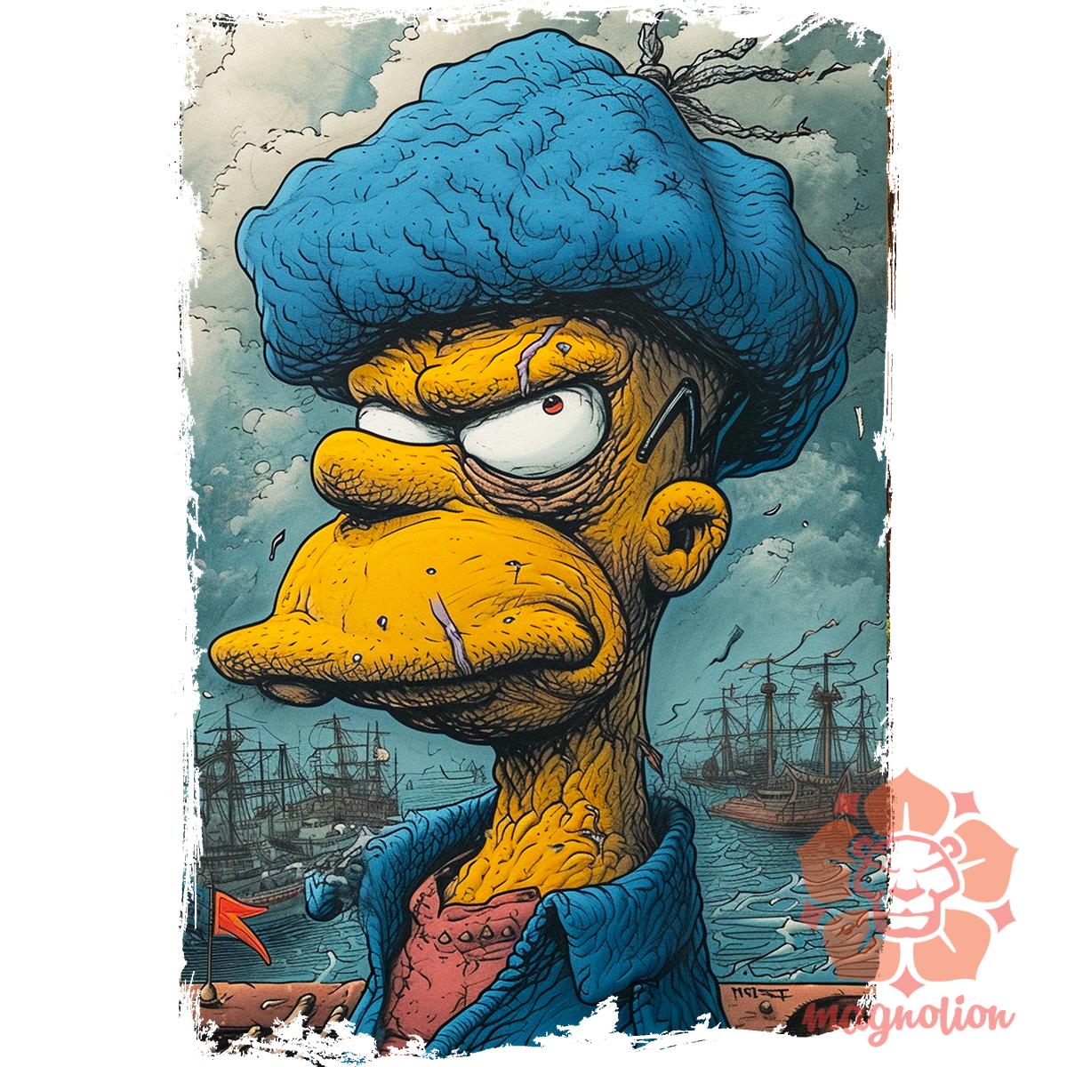 Homér fanart v3 egyedi  pulóver 