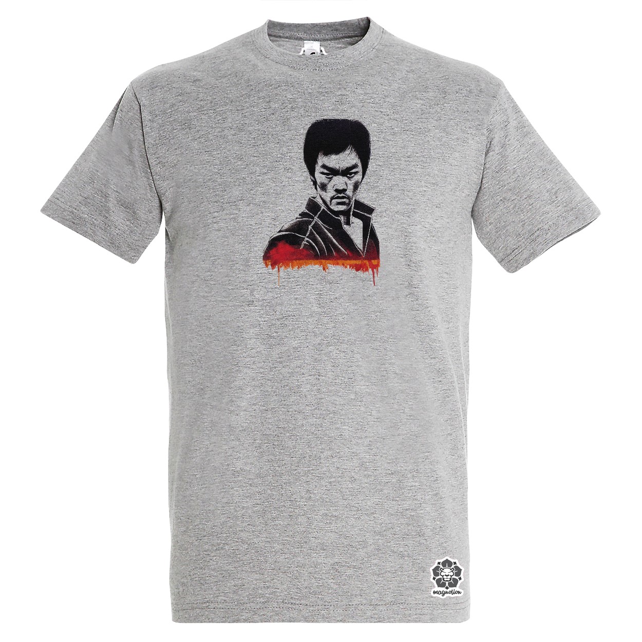 Karaktertanulmány fekete-fehér Bruce Lee egyedi póló 