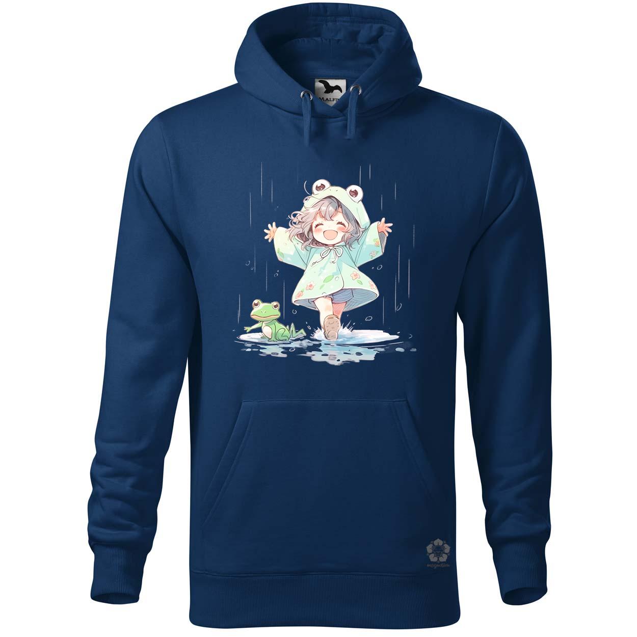 Chibi lány esőben táncol v1 egyedi  pulóver 