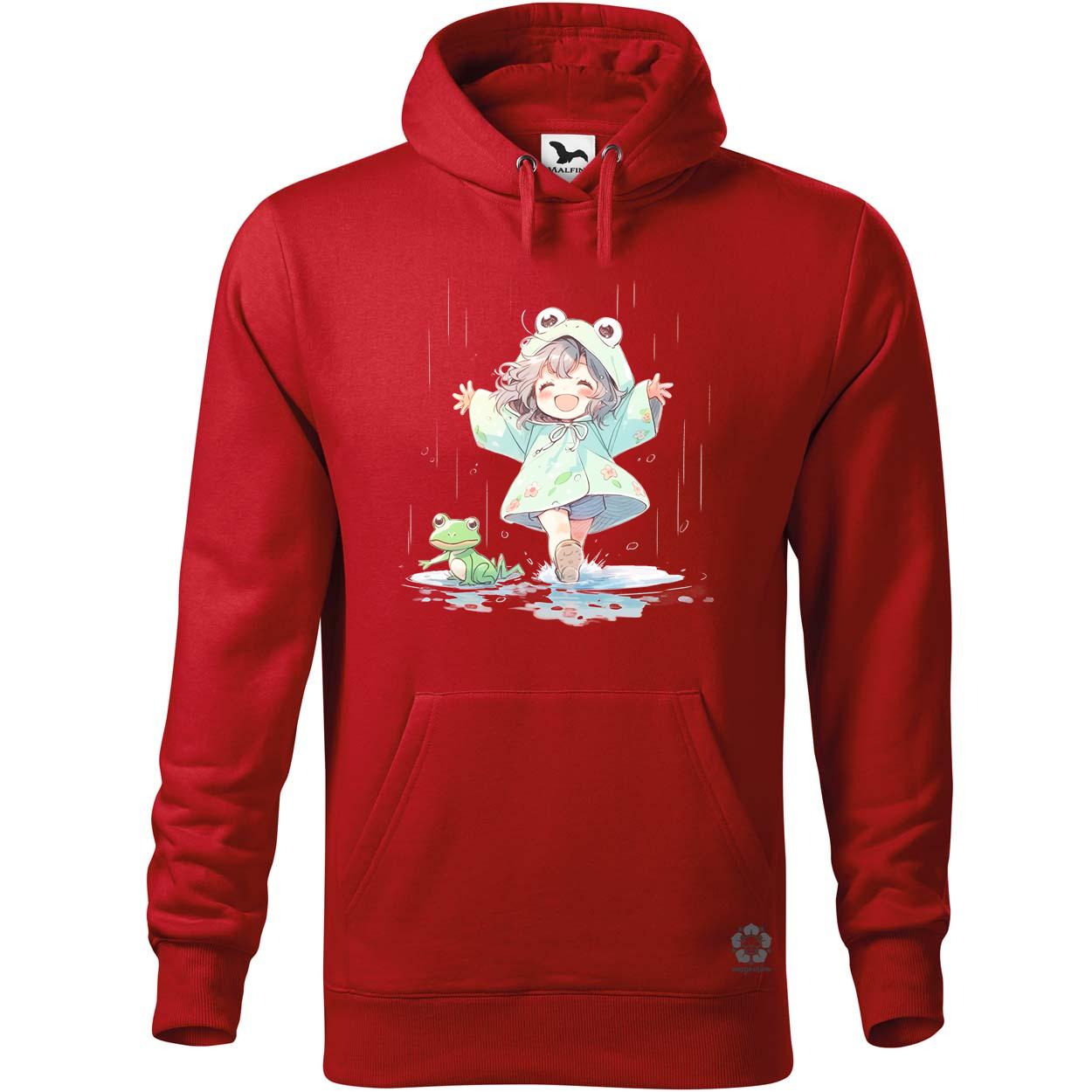 Chibi lány esőben táncol v1 egyedi  pulóver 