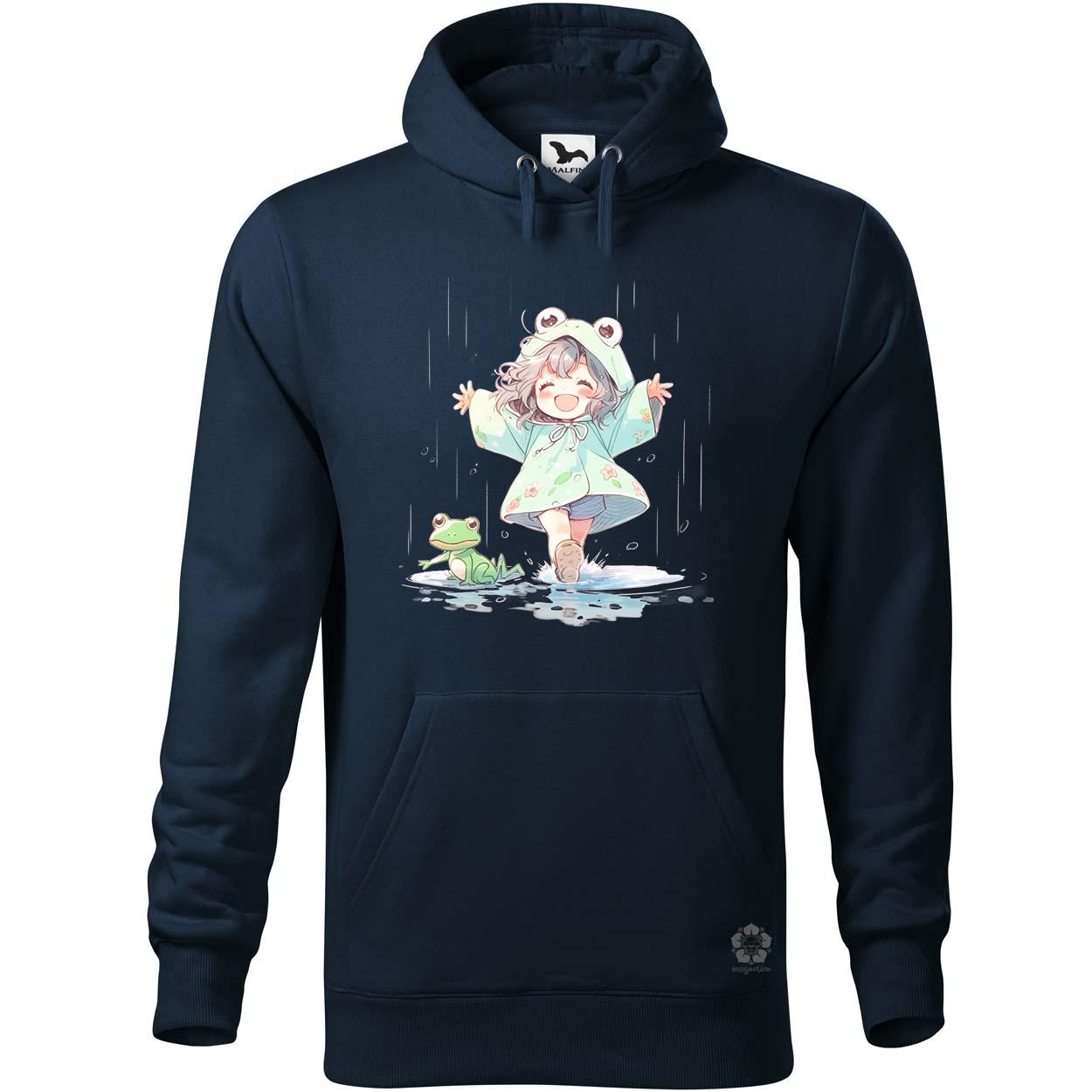 Chibi lány esőben táncol v1 egyedi  pulóver 