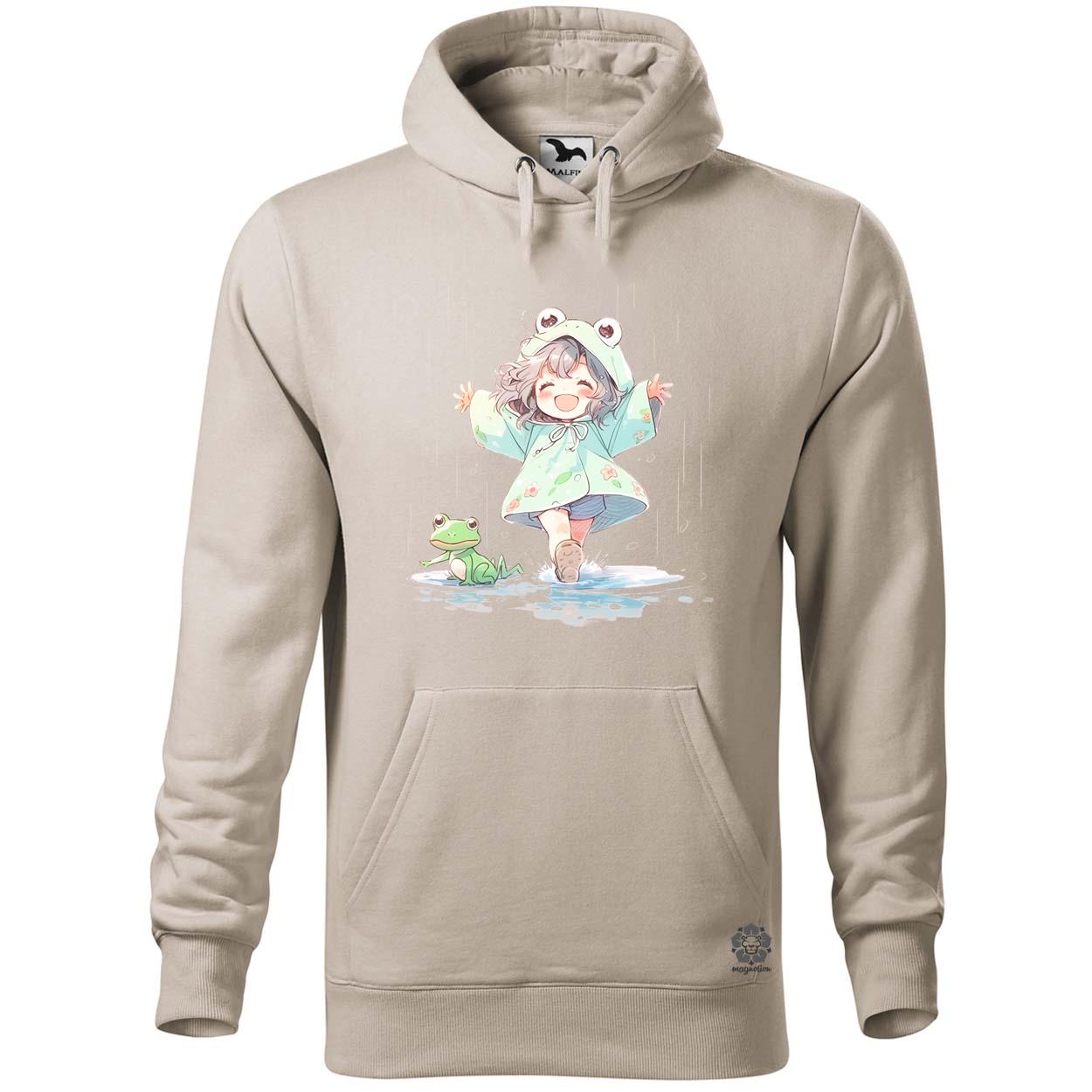 Chibi lány esőben táncol v1 egyedi  pulóver 