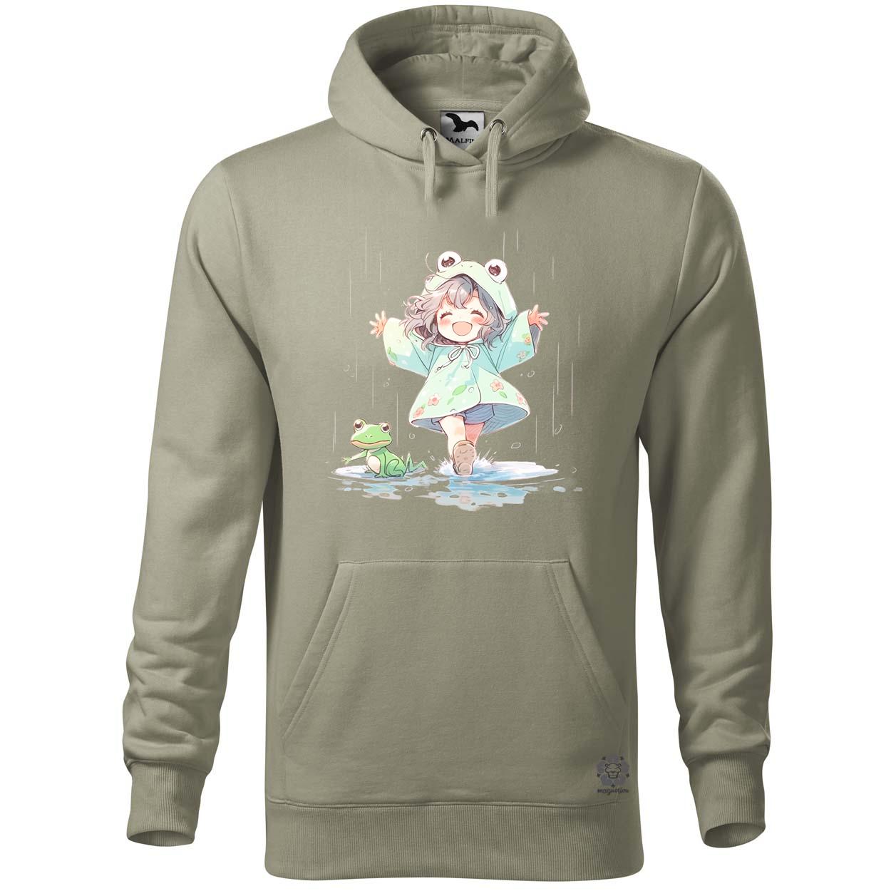 Chibi lány esőben táncol v1 egyedi  pulóver 