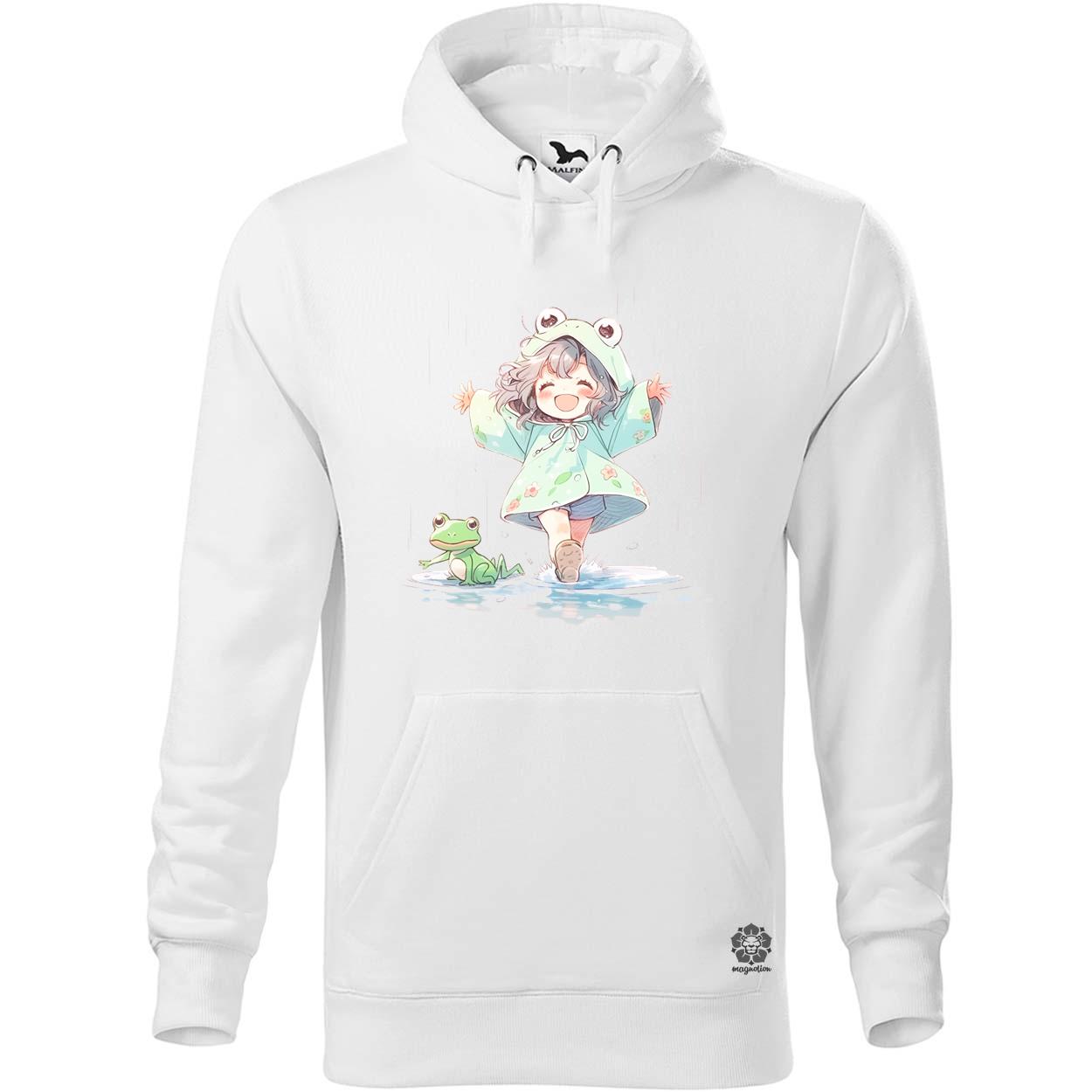 Chibi lány esőben táncol v1 egyedi  pulóver 