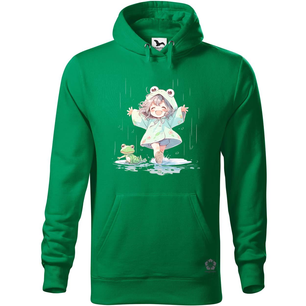 Chibi lány esőben táncol v1 egyedi  pulóver 