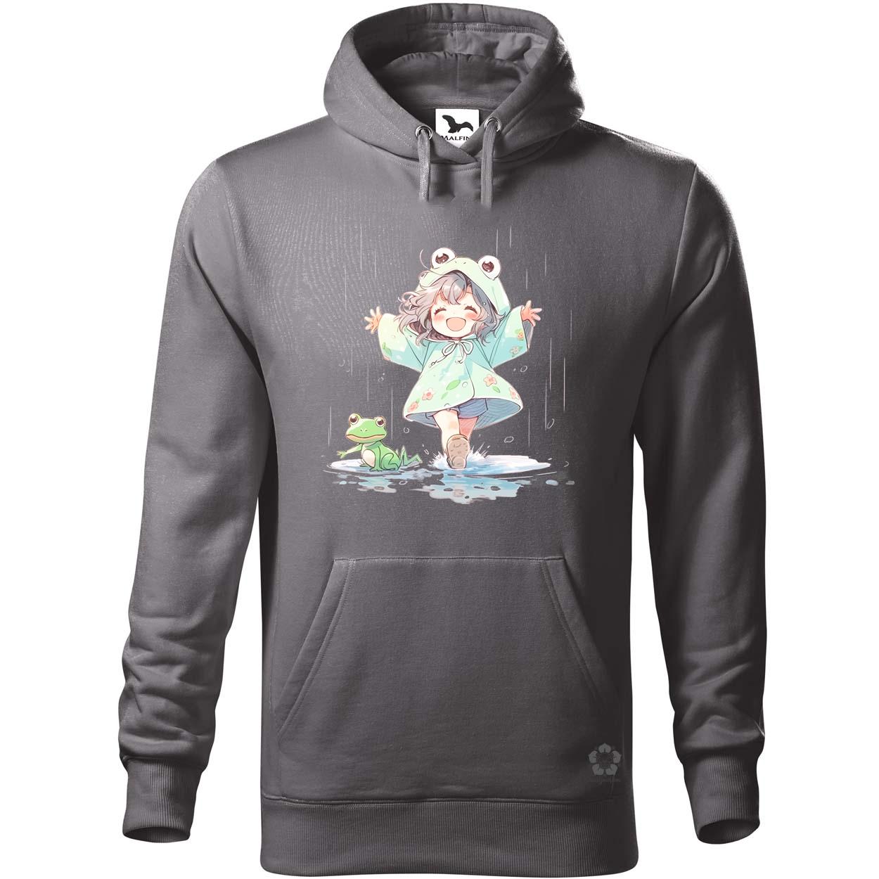 Chibi lány esőben táncol v1 egyedi  pulóver 