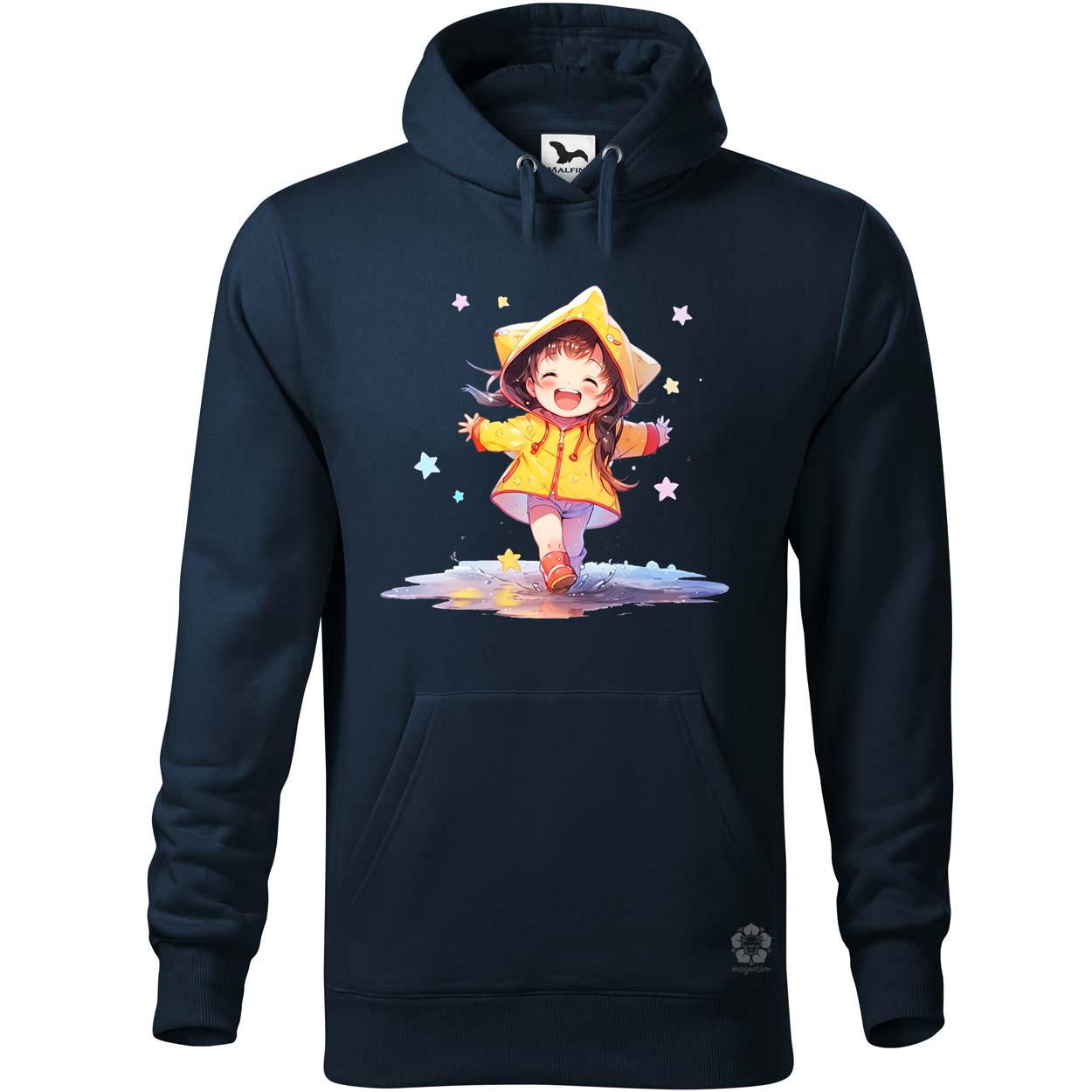 Chibi lány esőben táncol v3 egyedi  pulóver 