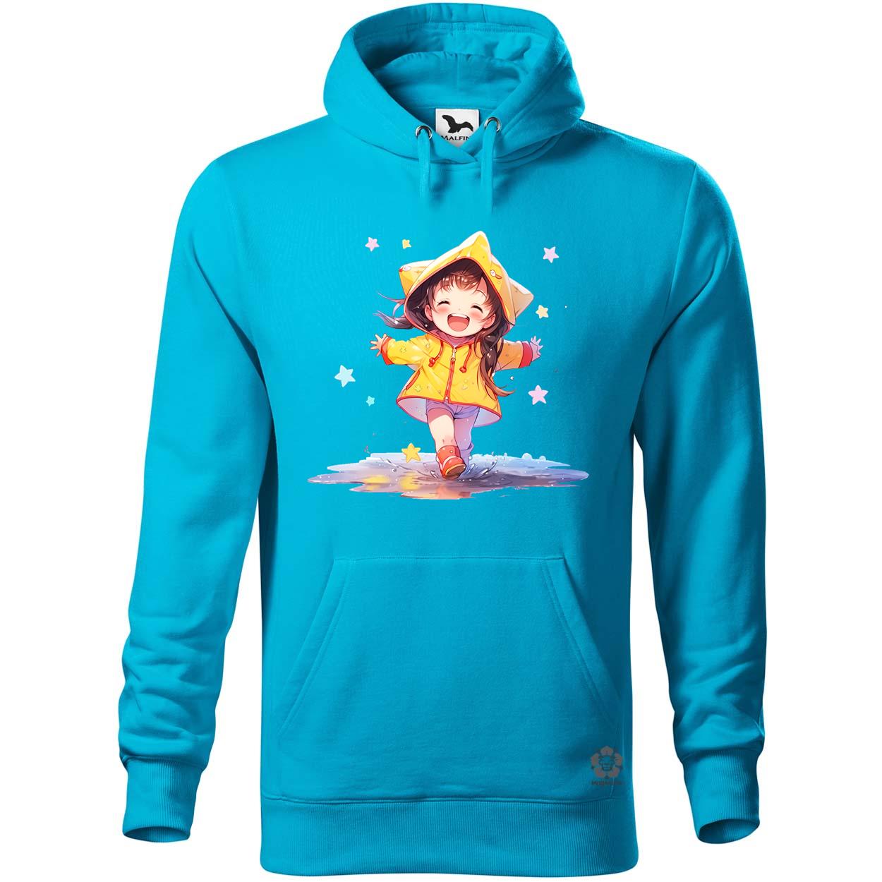 Chibi lány esőben táncol v3 egyedi  pulóver 