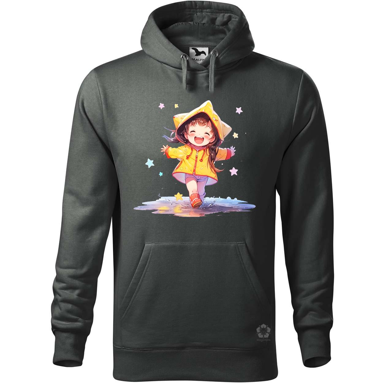 Chibi lány esőben táncol v3 egyedi  pulóver 