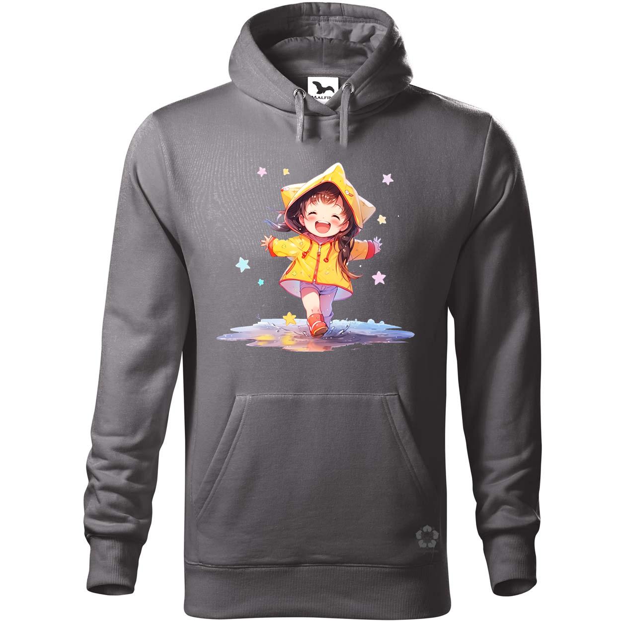 Chibi lány esőben táncol v3 egyedi  pulóver 