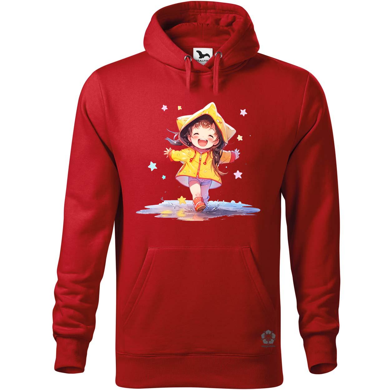 Chibi lány esőben táncol v3 egyedi  pulóver 