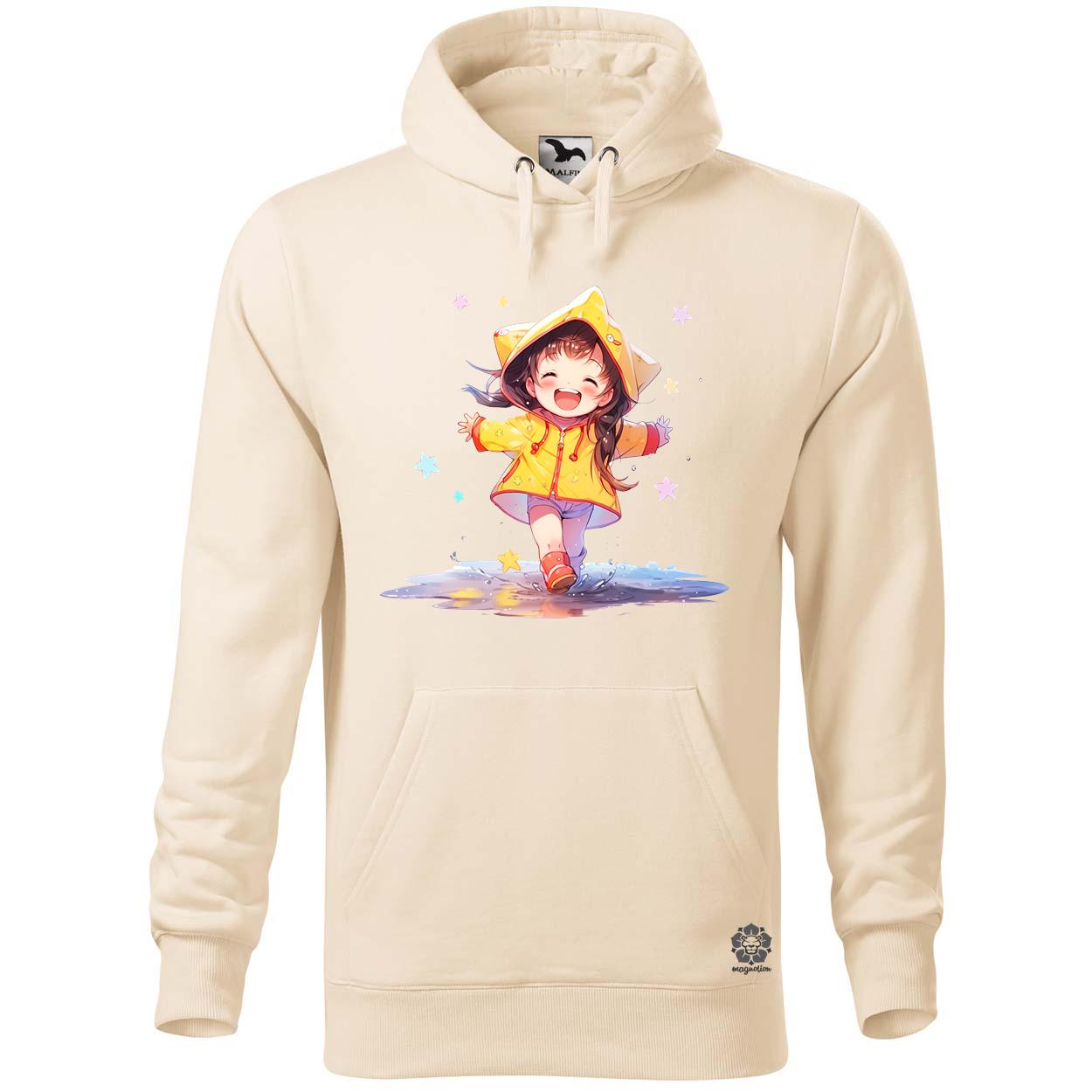 Chibi lány esőben táncol v3 egyedi  pulóver 