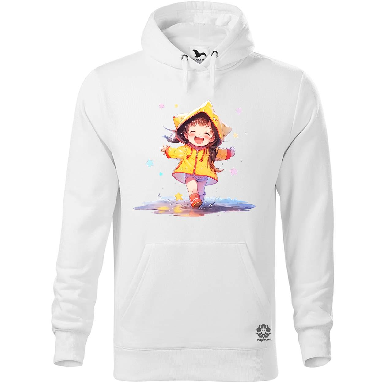 Chibi lány esőben táncol v3 egyedi  pulóver 