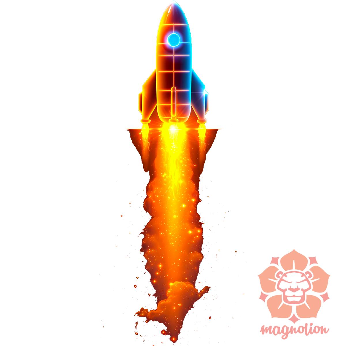 neon rakéta kilövés v10 egyedi  pulóver 