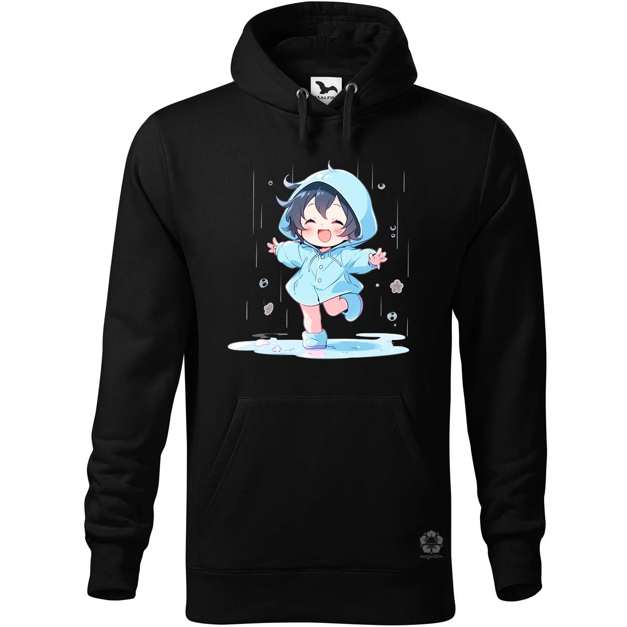 Chibi lány esőben táncol v4 egyedi  pulóver 