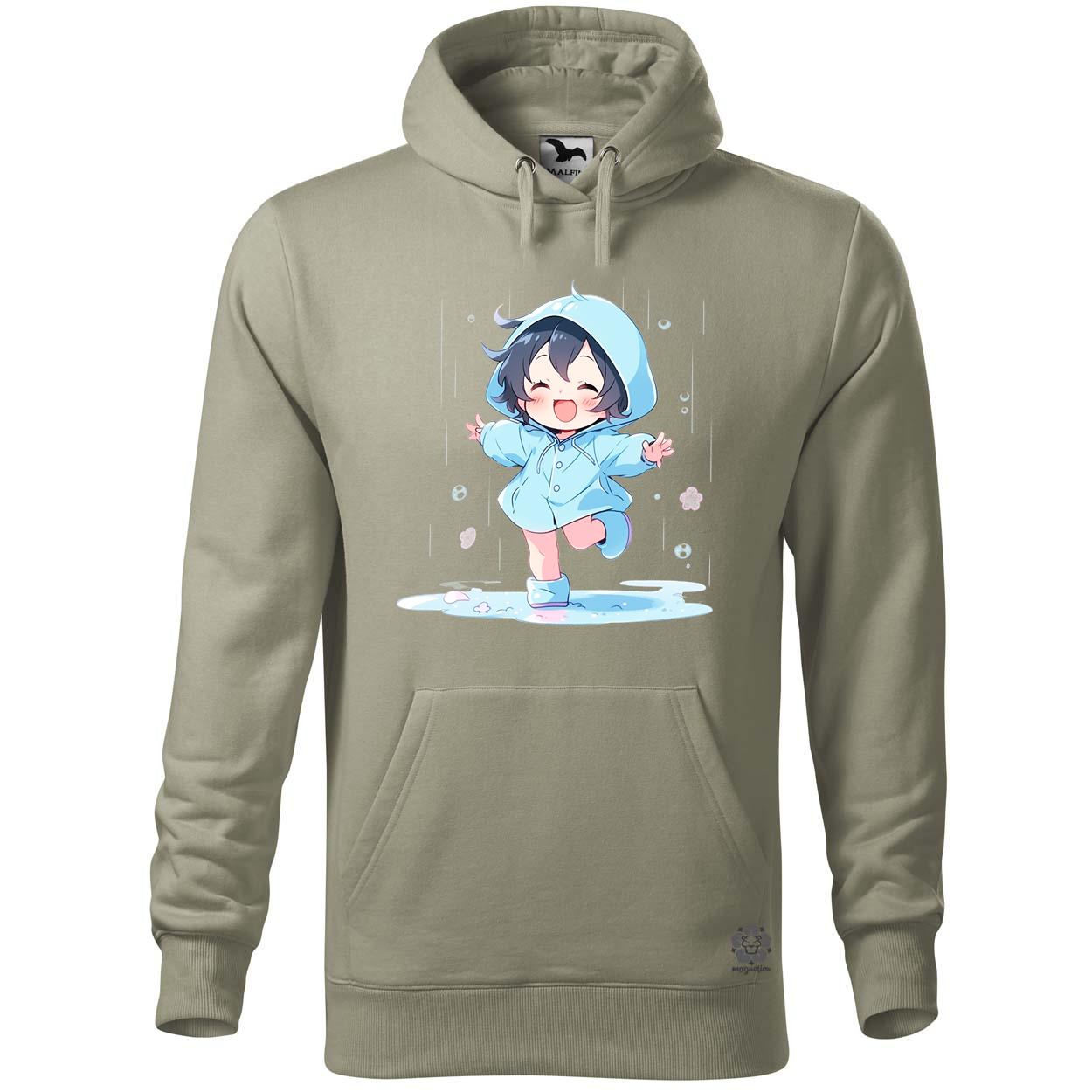 Chibi lány esőben táncol v4 egyedi  pulóver 