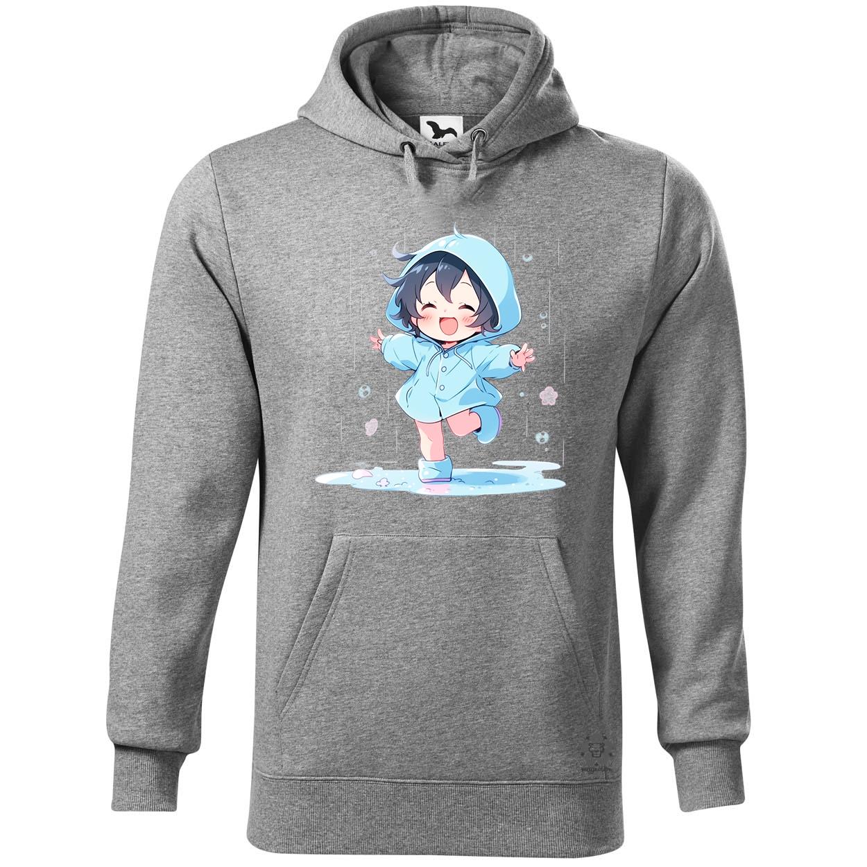 Chibi lány esőben táncol v4 egyedi  pulóver 