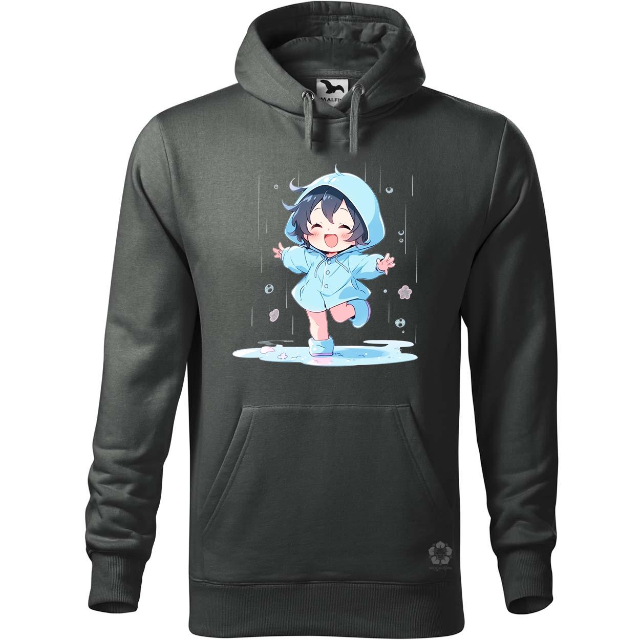 Chibi lány esőben táncol v4 egyedi  pulóver 