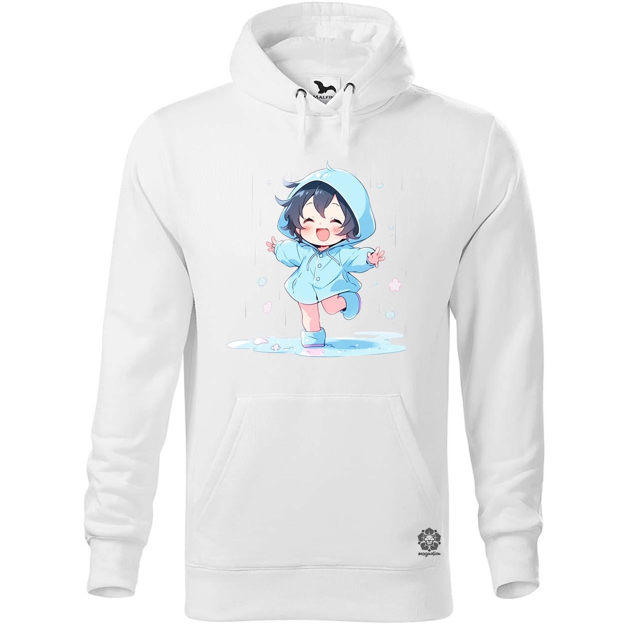 Chibi lány esőben táncol v4 egyedi  pulóver 