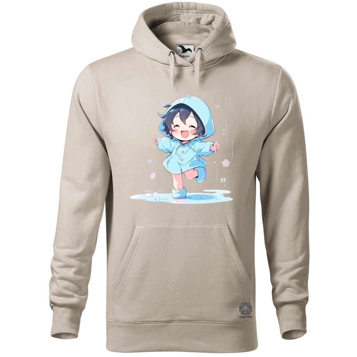 Chibi lány esőben táncol v4 egyedi  pulóver 