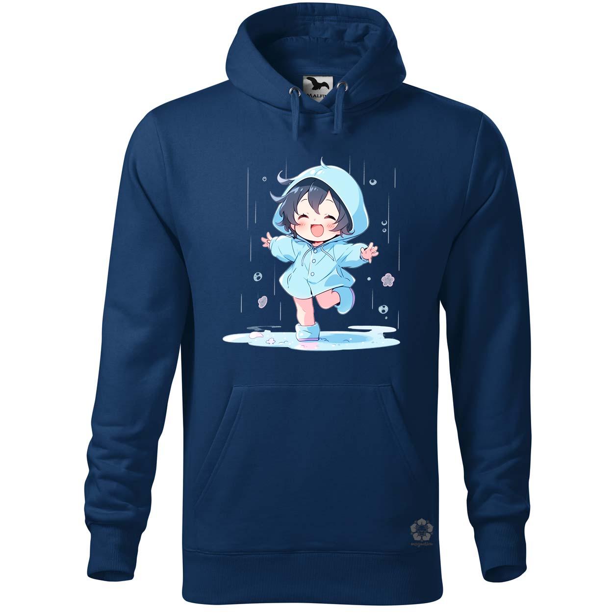 Chibi lány esőben táncol v4 egyedi  pulóver 