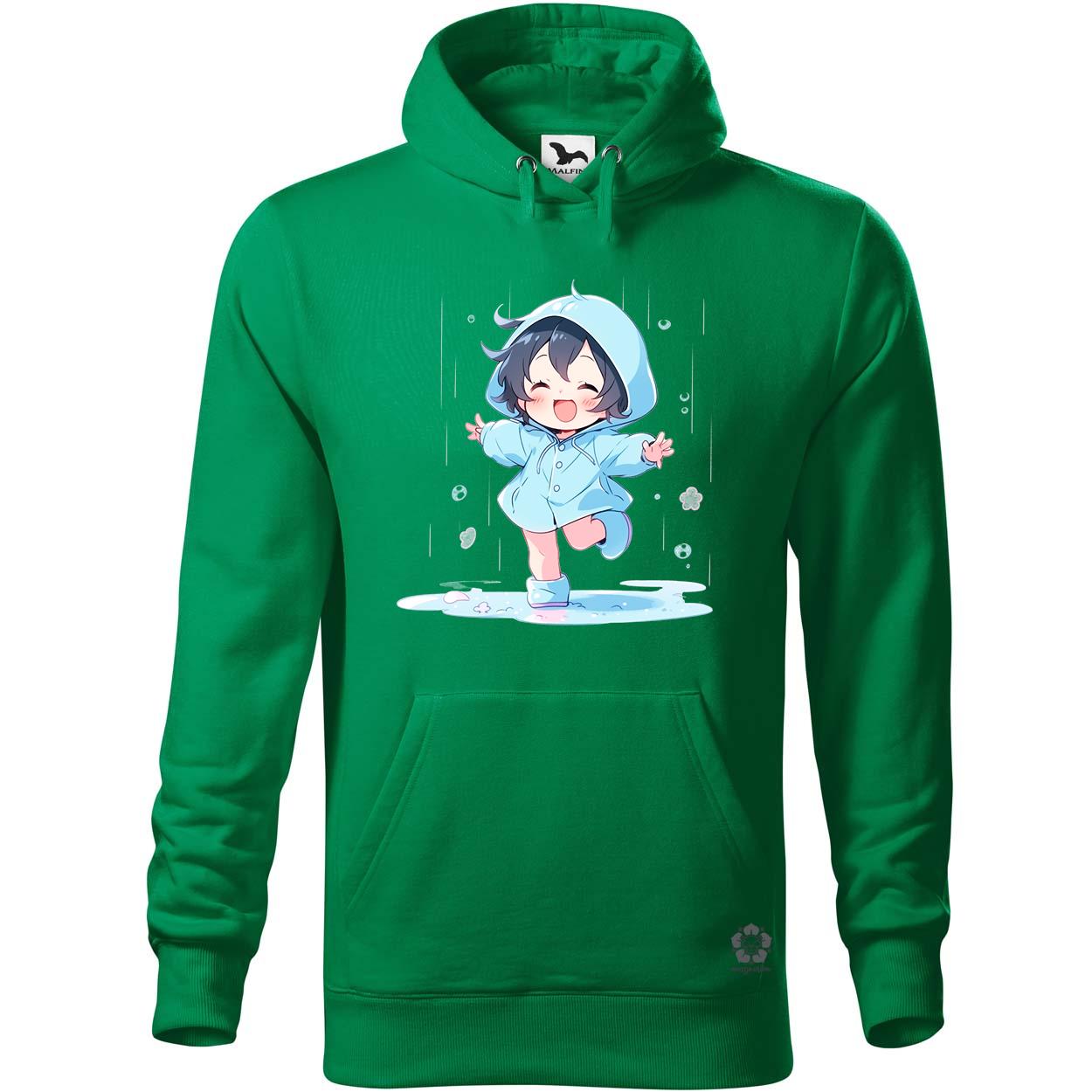 Chibi lány esőben táncol v4 egyedi  pulóver 