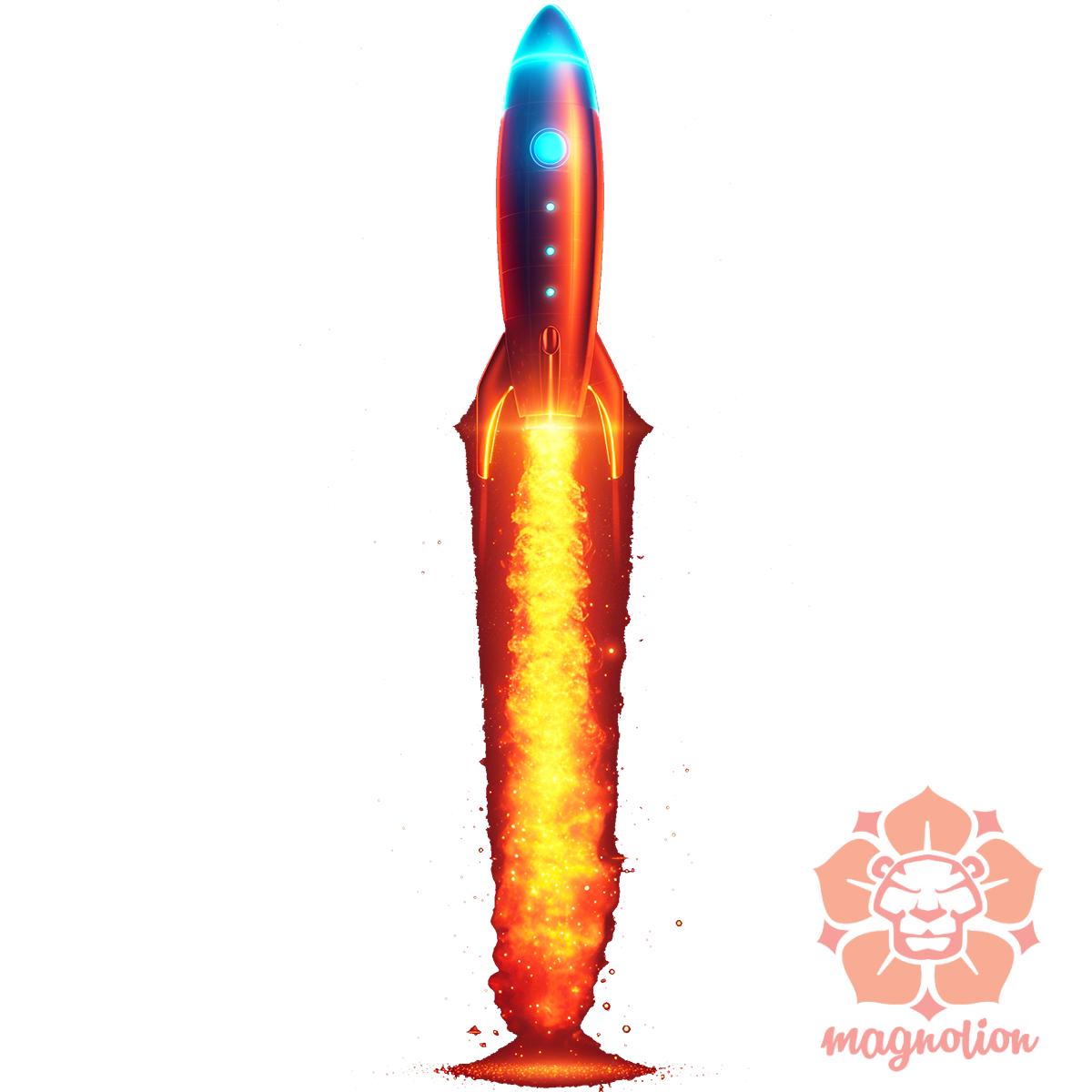 neon rakéta kilövés v3 egyedi  pulóver 
