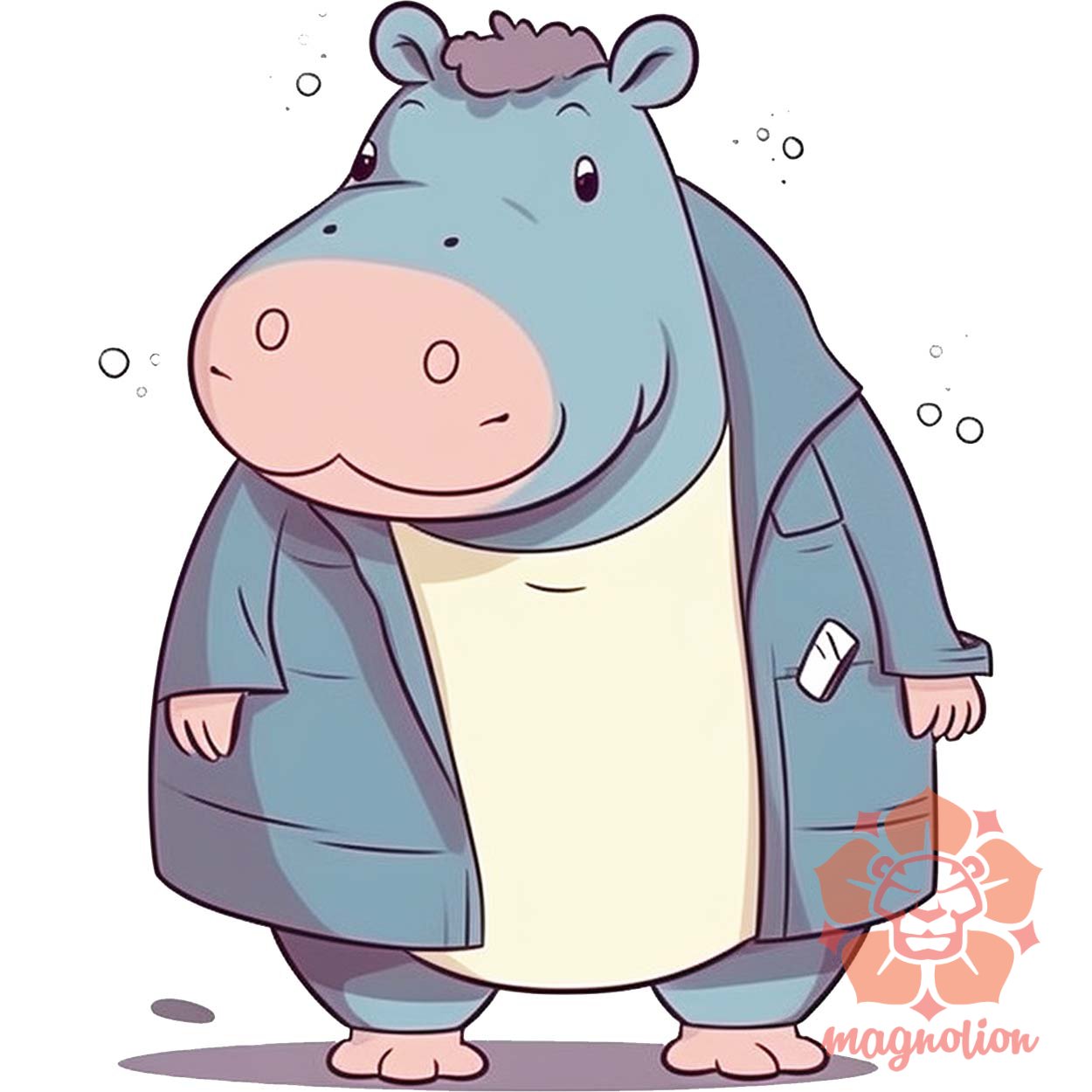 Cuki hippo v1 egyedi  pulóver 