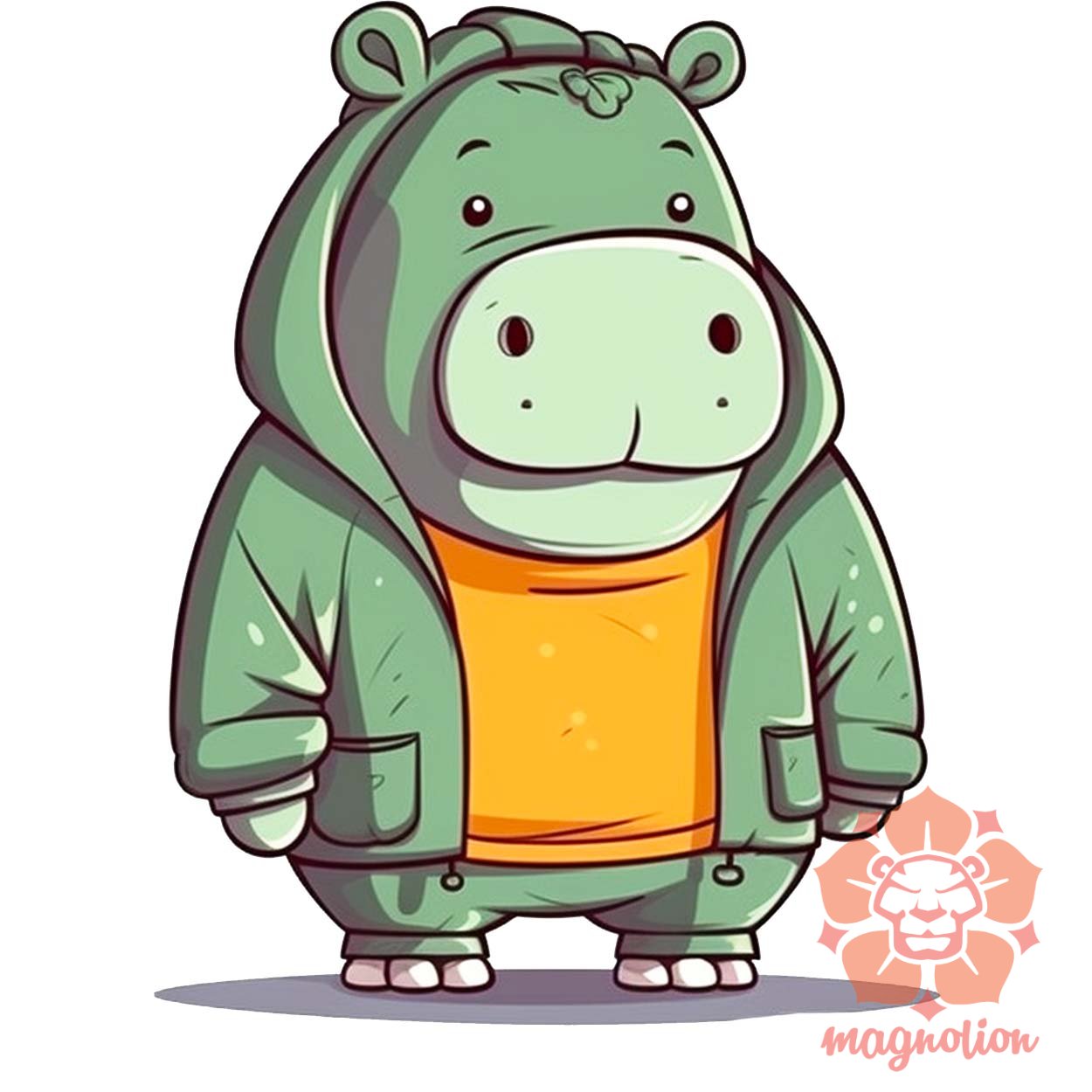Cuki hippo v3 egyedi  pulóver 