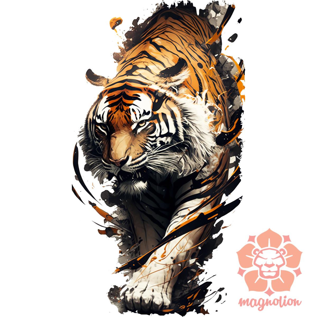 Tigris fantázia v3 egyedi  pulóver 