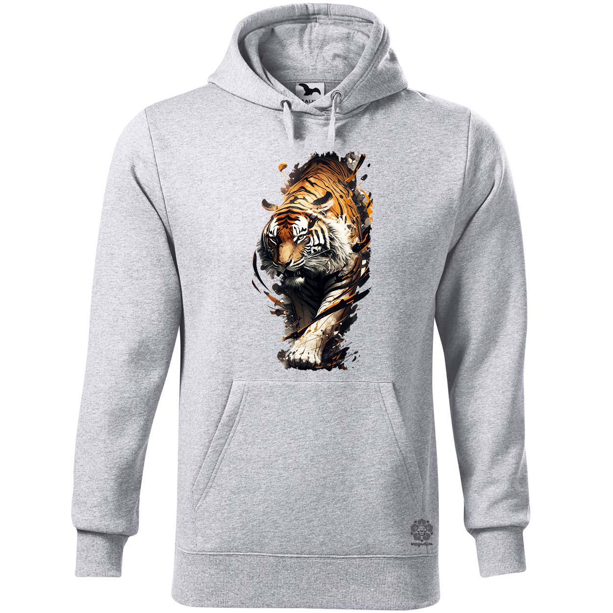 Tigris fantázia v3 egyedi  pulóver 