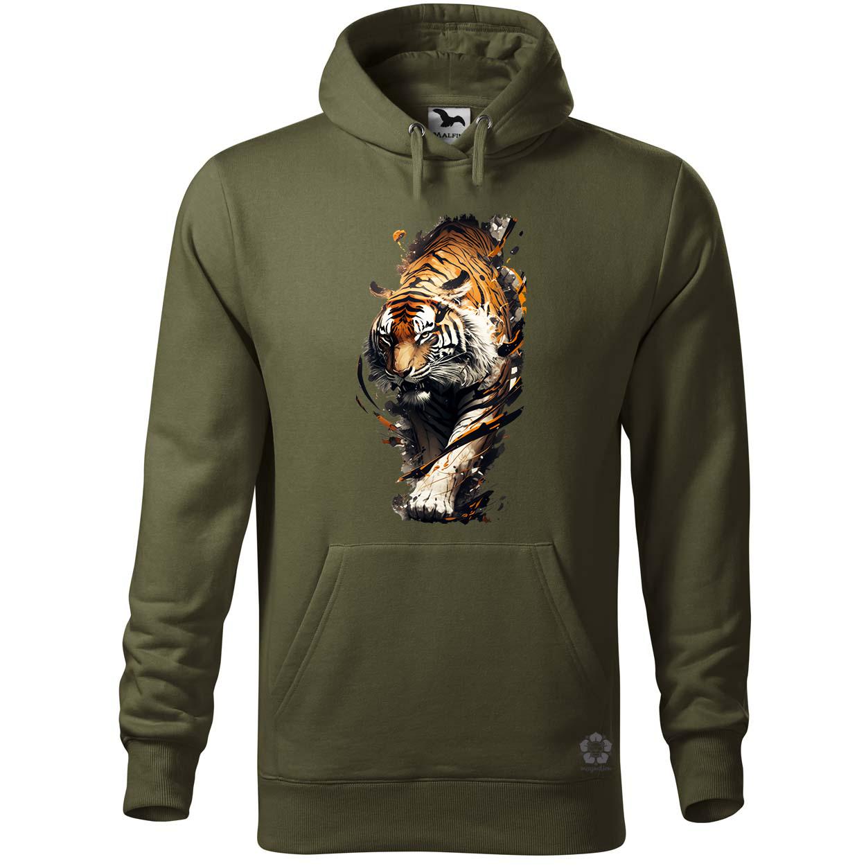 Tigris fantázia v3 egyedi  pulóver 
