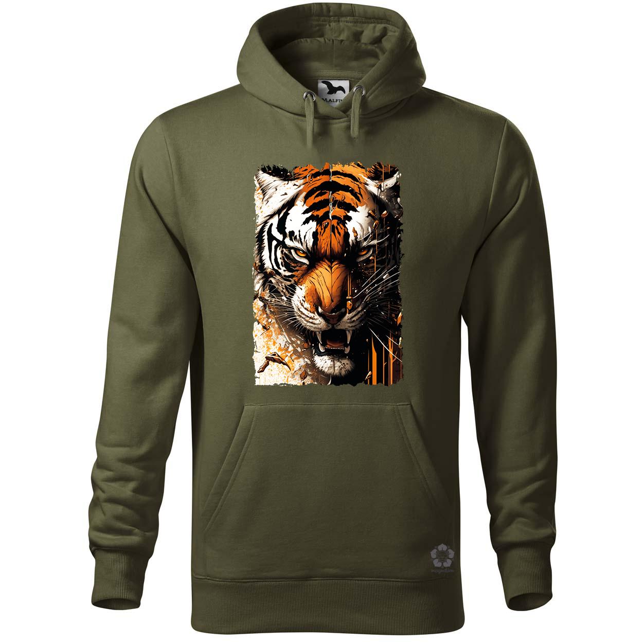Tigris fantázia v4 egyedi  pulóver 
