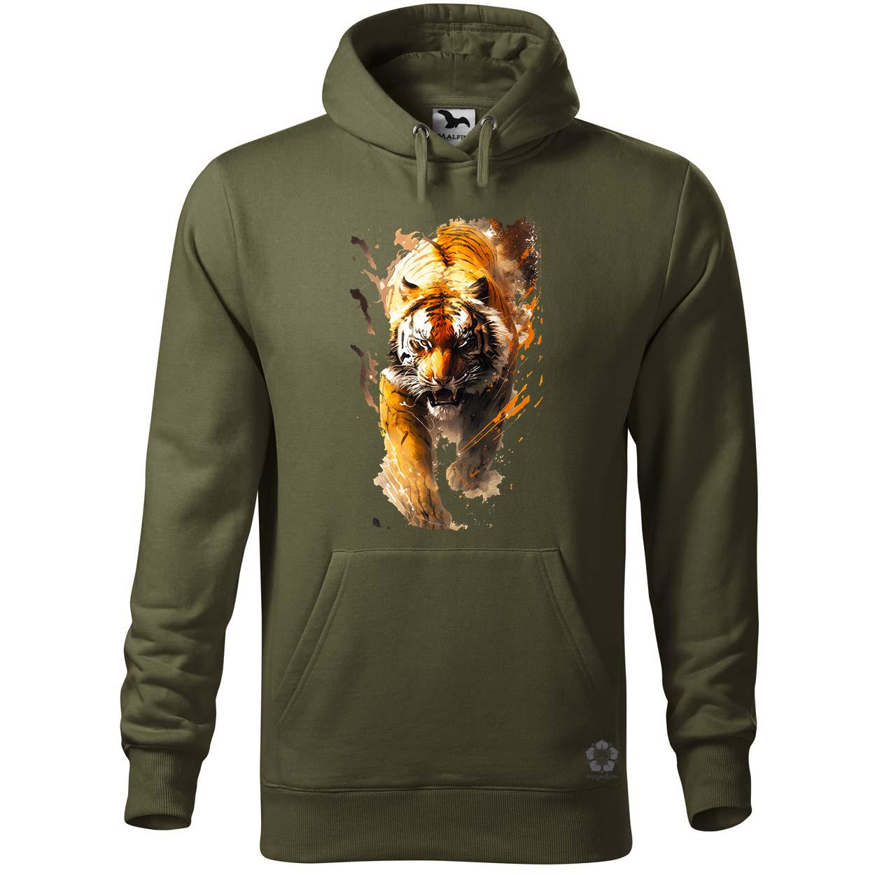 Tigris fantázia v5 egyedi  pulóver 