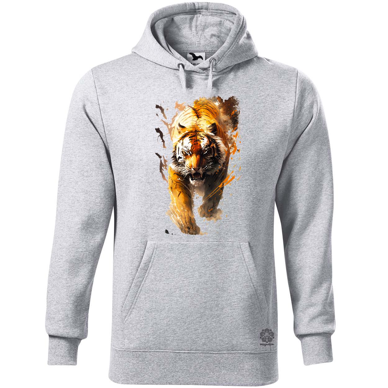 Tigris fantázia v5 egyedi  pulóver 